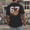 Baseball 67 Six Seven Alpha Slang 6 7 Meme Kids Teachers Boy Men's Back Print T-Shirt Baseball 67 Six Seven Alpha Slang 6 7 Meme Kids Teachers Boy Men's Back Print T-Shirt