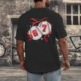 Baseball 67 Six Seven Gen Alpha Meme Valentine's Day Men's Back Print T-Shirt