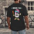 Baseball 6th Birthday Boy Ice Cream Drip Bruh I'm 6 Year Old Men's Back Print T-Shirt Baseball 6th Birthday Boy Ice Cream Drip Bruh I'm 6 Year Old Men's Back Print T-Shirt
