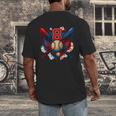 Baseball 8 Year Old Splash Drip 8th Birthday Boy Number 8 Men's Back Print T-Shirt Baseball 8 Year Old Splash Drip 8th Birthday Boy Number 8 Men's Back Print T-Shirt