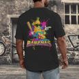 Baseball Banana Splatter Sports Kids Teens Men's Back Print T-Shirt