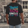 Baseball Or Bows Uncle Loves You Gender Reveal Men's Back Print T-Shirt Baseball Or Bows Uncle Loves You Gender Reveal Men's Back Print T-Shirt