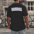 Baseball Bubble Letter Men's Back Print T-Shirt Baseball Bubble Letter Men's Back Print T-Shirt