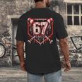 Baseball Candy Cane Drip 6 7 Six Seven Meme Christmas Boys Men's Back Print T-Shirt