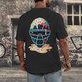 Baseball Catcher Mask Ice Cream Dripping Baseball Boy Youth Men's Back Print T-Shirt Baseball Catcher Mask Ice Cream Dripping Baseball Boy Youth Men's Back Print T-Shirt