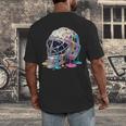 Baseball Catcher Mask Ice Cream Dripping Baseball Boys Men's Back Print T-Shirt Baseball Catcher Mask Ice Cream Dripping Baseball Boys Men's Back Print T-Shirt