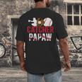 Baseball Catcher Papaw Proud Papaw Of A Baseball Catcher Men's Back Print T-Shirt Baseball Catcher Papaw Proud Papaw Of A Baseball Catcher Men's Back Print T-Shirt