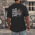 Baseball Catcher Waiting For You At Home Player Quote Men's Back Print T-Shirt Baseball Catcher Waiting For You At Home Player Quote Men's Back Print T-Shirt
