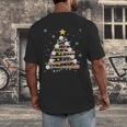 Baseball Christmas Tree Light Xmas Baseball Boys Kids Men's Back Print T-Shirt Baseball Christmas Tree Light Xmas Baseball Boys Kids Men's Back Print T-Shirt