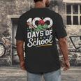 Baseball Dinosaur 100 Days Of School Kids Theme Men's Back Print T-Shirt Baseball Dinosaur 100 Days Of School Kids Theme Men's Back Print T-Shirt