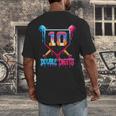 Baseball Drip 10th Birthday Boy Double Digits Ice Cream Drip Men's Back Print T-Shirt Baseball Drip 10th Birthday Boy Double Digits Ice Cream Drip Men's Back Print T-Shirt