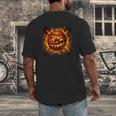 Baseball Drip Angry Lava Slime Ball Graphic Men's Back Print T-Shirt