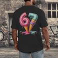 Baseball Drip Ice Cream 67 Men's Back Print T-Shirt Baseball Drip Ice Cream 67 Men's Back Print T-Shirt
