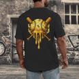 Baseball Drip Ice Cream Camo Cool Men's Back Print T-Shirt Baseball Drip Ice Cream Camo Cool Men's Back Print T-Shirt