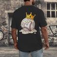 Baseball Drip Ice Cream Crown Melt Graphic Men's Back Print T-Shirt