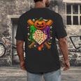 Baseball Drip Ice Cream Drip Halloween Baseball Lovers Men's Back Print T-Shirt