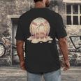 Baseball Drip Ice Cream Melting Illustration Men's Back Print T-Shirt Baseball Drip Ice Cream Melting Illustration Men's Back Print T-Shirt