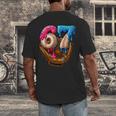 Baseball Drip Ice Cream Number 67 Player Or 67th Birthday Men's Back Print T-Shirt Baseball Drip Ice Cream Number 67 Player Or 67th Birthday Men's Back Print T-Shirt