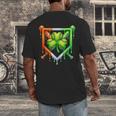 Baseball Drip Ice Cream St Patricks Day Shamrock Lucky Men's Back Print T-Shirt Baseball Drip Ice Cream St Patricks Day Shamrock Lucky Men's Back Print T-Shirt
