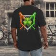 Baseball Drip Ice Cream St Patricks Day Shamrock Men's Back Print T-Shirt Baseball Drip Ice Cream St Patricks Day Shamrock Men's Back Print T-Shirt
