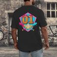 Baseball Drip Jersey Number 1 For Players & 1th Birthday Men's Back Print T-Shirt