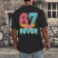 Baseball Drip Number 67 Player Trendy 6 7 Meme Men's Back Print T-Shirt Baseball Drip Number 67 Player Trendy 6 7 Meme Men's Back Print T-Shirt