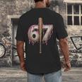Baseball Drip Number 67 Sports Player Six Seven Meme Fan Men's Back Print T-Shirt Baseball Drip Number 67 Sports Player Six Seven Meme Fan Men's Back Print T-Shirt