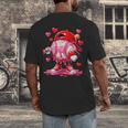 Baseball Drip Valentine Sports Vday Ice Cream Drip Heart Men's Back Print T-Shirt