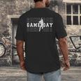 Baseball Game Day Team Sport Player Coach Batter Family Fans Men's Back Print T-Shirt