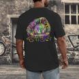Baseball Glove Ice Cream Mardi Gras Dripping Boys Youth Kids Men's Back Print T-Shirt