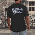 Baseball Grandma Graphic Men's Back Print T-Shirt Baseball Grandma Graphic Men's Back Print T-Shirt