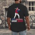 Make Baseball Great Again Donald Trump Baseball Men's Back Print T-Shirt Make Baseball Great Again Donald Trump Baseball Men's Back Print T-Shirt