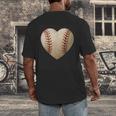 Baseball Heart Shape Valentines Day Love Boys Kids Men Men's Back Print T-Shirt Baseball Heart Shape Valentines Day Love Boys Kids Men Men's Back Print T-Shirt
