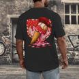 Baseball Heart Valentine Baseball Ice Cream Drip Boys Girls Men's Back Print T-Shirt Baseball Heart Valentine Baseball Ice Cream Drip Boys Girls Men's Back Print T-Shirt