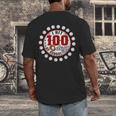 Baseball I Hit 100 Days Of School Baseball Player Kids Boys Men's Back Print T-Shirt Baseball I Hit 100 Days Of School Baseball Player Kids Boys Men's Back Print T-Shirt