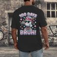 Baseball Ice Cram Drip 100 Days Of School 100th Boys Youth Men's Back Print T-Shirt
