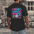 Baseball Ice Cream Drip 100 Days Of School Student Teacher Men's Back Print T-Shirt Baseball Ice Cream Drip 100 Days Of School Student Teacher Men's Back Print T-Shirt