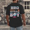 Baseball Ice Cream Drip Bro Of The Birthday Boy Men's Back Print T-Shirt Baseball Ice Cream Drip Bro Of The Birthday Boy Men's Back Print T-Shirt