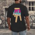 Baseball Ice Cream Drip Home Plate Glove Respect Drip 2 Side Men's Back Print T-Shirt