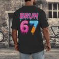 Baseball Ice Cream Drip Number 67 Player Or 67th Birthday Men's Back Print T-Shirt Baseball Ice Cream Drip Number 67 Player Or 67th Birthday Men's Back Print T-Shirt