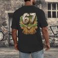 Baseball Ice Cream Drip Number 67 Playground Player 67th Men's Back Print T-Shirt Baseball Ice Cream Drip Number 67 Playground Player 67th Men's Back Print T-Shirt