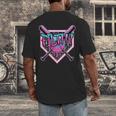 Baseball Ice Cream Drip Pitcher Filthy Men's Back Print T-Shirt Baseball Ice Cream Drip Pitcher Filthy Men's Back Print T-Shirt