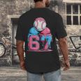 Baseball Ice Cream Drip Six Seven Gen Alpha Meme 67 Men's Back Print T-Shirt Baseball Ice Cream Drip Six Seven Gen Alpha Meme 67 Men's Back Print T-Shirt