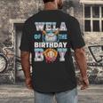 Baseball Ice Cream Drip Wela Of The Birthday Boy Men's Back Print T-Shirt Baseball Ice Cream Drip Wela Of The Birthday Boy Men's Back Print T-Shirt