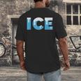 Baseball ICE Ice Cream Drip Baseball Drip Baseball Men's Back Print T-Shirt