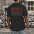 Baseball Layered Text Team Player Coach Youth Men's Back Print T-Shirt Baseball Layered Text Team Player Coach Youth Men's Back Print T-Shirt