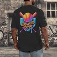 Baseball Lifestyle Drip Icecream Men's Back Print T-Shirt