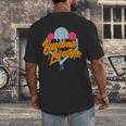 Baseball Lifestyle Home Plate Ice Cream Drip Men Boys Kids Men's Back Print T-Shirt