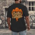 Baseball Lifestyle Home Plate Orange Ice Cream Drip Men Boys Men's Back Print T-Shirt Baseball Lifestyle Home Plate Orange Ice Cream Drip Men Boys Men's Back Print T-Shirt