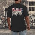Baseball Mama Lightning Bolt Checkered Varsity Mother's Day Men's Back Print T-Shirt Baseball Mama Lightning Bolt Checkered Varsity Mother's Day Men's Back Print T-Shirt